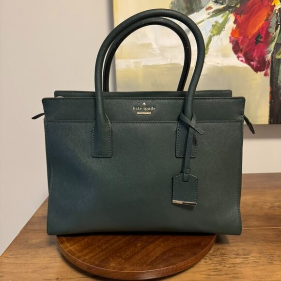 Rare Hunter Green Kate Spade. Vintage - from her starting collection - Picture 1 of 6